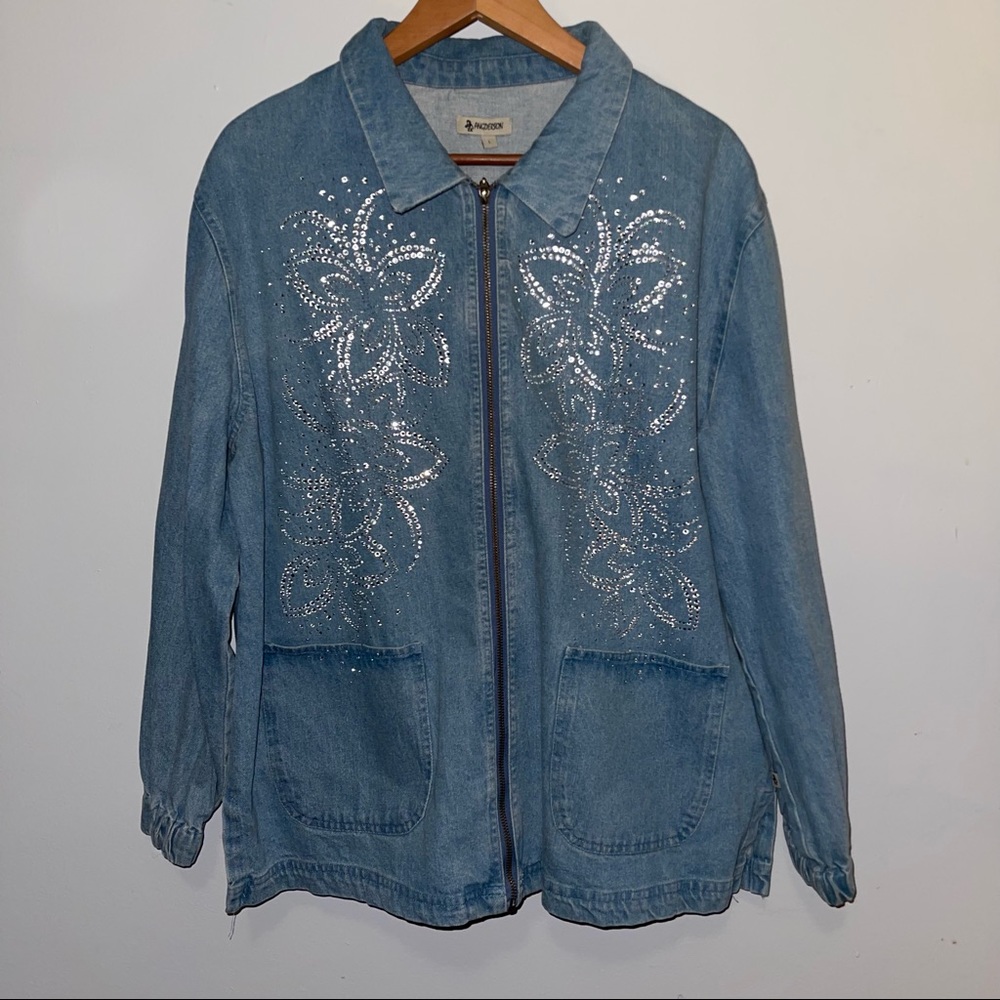Jean zip-up jacket - Picture 3 of 8